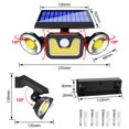 thumbnail image 2 of Luz solar para exteriores ultra potente de 83 LED con detector de movimiento, iluminación para exteriores con foco solar impermeable IP65 ACTIVE Biensenido a ACTIVE, 2 of 2