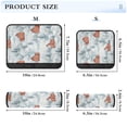 thumbnail image 3 of 2-Pack Seat Belt Covers with Flannel Seatbelt Shoulder Strap Case Adjustable Straps Soft Padding for Car Watercolor Red Bar Pattern Small, 3 of 8