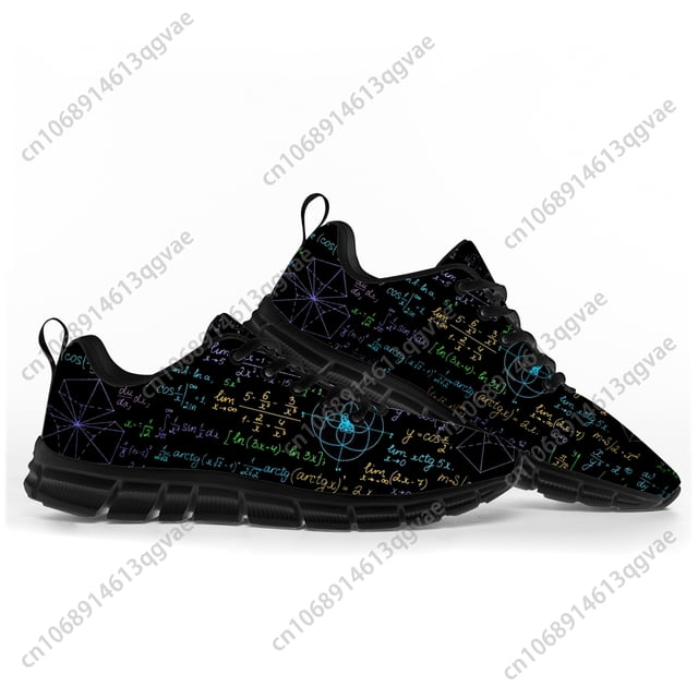 Mathematical Equation Formula Math Sports Shoes Mens Womens Teenager Kids Children Customized Sneakers Shoe High Quality Couple