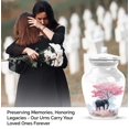 thumbnail image 4 of Elephant Keepsake Urns For Ashes Adult Man Set Of 4 - White Mini Urns For Human Ashes Adult Female - 1 Large Cremation Urn For Husband And Wife - Cherry Blossoms Urn For Mother (10&3) Inch, 4 of 7