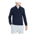 thumbnail image 1 of Tommy Hilfiger Mens Quarter Zip Cardigan Sweater navy XS, 1 of 1