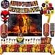 thumbnail image 2 of Decoración de fiesta de cumpleaños de Deadpool y Lobezno, globos, vajilla, pancarta, telón de fondo, adorno de pastel, suministros de cumpleaños, Baby Shower, 2 of 5