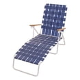 thumbnail image 2 of RIO Brands High Back Folding Chaise Beach Lawn Pool Lounge Chair, Blue, 2 of 3