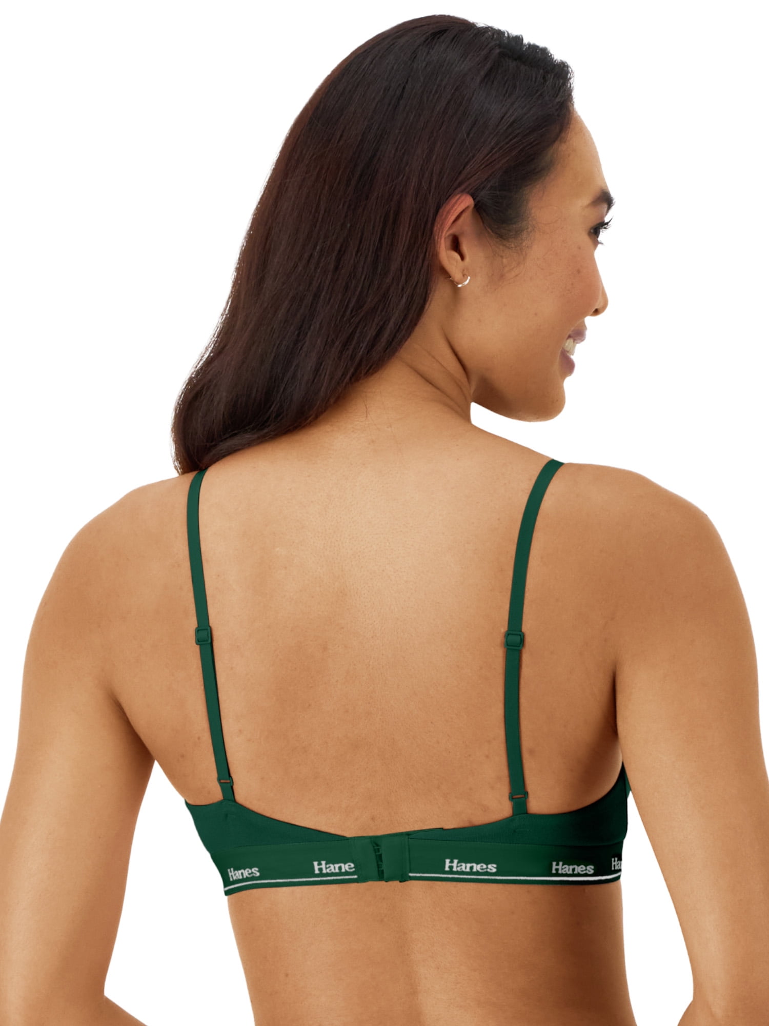 Hanes Originals Women's Stretch Triangle Bra, 2-Pack, sizes SM-2XL