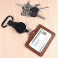 thumbnail image 5 of 3 Pcs ID Tag Jojo Porte-Clés Rétractable Robuste avec Fil d'Acier de 65 cm/25 Pouces, Noir, 5 of 5