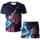 thumbnail image 1 of Regalos de cumpleaños para niños, trajes de Demon Slayer, camisetas de manga corta con estampado de dibujos animados de verano, pantalones cortos, 2 unids/set, trajes informales de 12M Gao Jinjia LED, 1 of 2