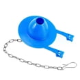 thumbnail image 1 of Universal Toilet Flapper Replacement Toilets Tank Water Saving Rubber Flush Valve Flapper with Stainless Chain Blue 1Pack, 1 of 5