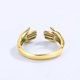 thumbnail image 3 of Moda amor abrazando pareja anillo apertura anillo joyería 1 pieza anillo Wmkox8yii  fajkfhkj2298, 3 of 9