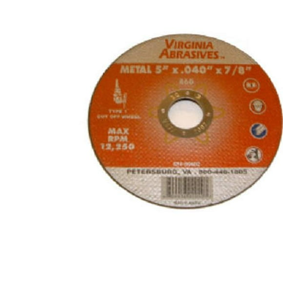 Virginia Abrasives 424-59001 Roue de Coupe Ultra Mince en Métal de 4,5 x 0,04 Po