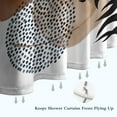 thumbnail image 6 of Blue Boho Abstract and Plant Pattern Shower Curtain 36"x72" ,Bathroom Decorative Shower Curtains Set with 12 Hooks,Modern Waterproof Washable Shower Curtain, 6 of 6