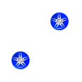 thumbnail image 4 of ziyahi RISK Road Bike Professional Rustproof Headset Cover Aluminum Alloy High Strength Stem Top Caps Cycling Headset Accessories Blue Star Thorn 2Set, 4 of 6