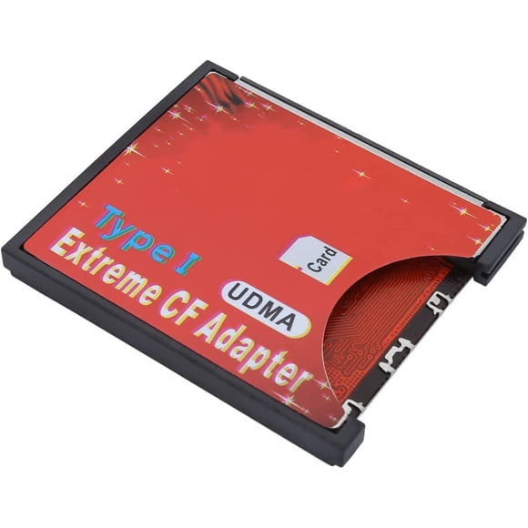 CF Adapter Reader for SD SDHC SDXC to CF Compact Flash Memory Card Type 1 Supports WiFi Card & Supports SD Card