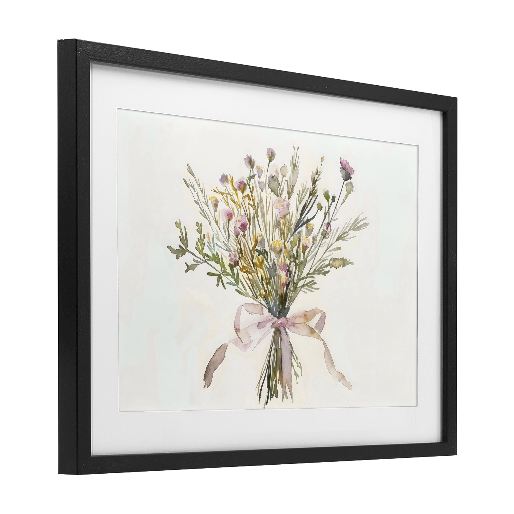 Stupell Industries Bouquet of Spring Wildflowers Black Framed Print Under Glass, design by Creative Studio