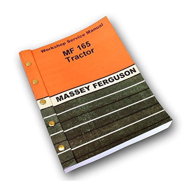 Massey Ferguson Mf 165 Tractor Service Manual Technical Repair Shop Workshop