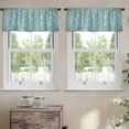 thumbnail image 2 of LALILO Kitchen Curtain Valance Retro Stars Children Rod Pocket Window Curtain 52"x 18" Set of 2, 2 of 7