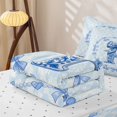 thumbnail image 5 of Homewish Girl Personalized Gifts Zipper Full Size Comforter Sets with Fitted Sheet and 2 Pillowcases,Rustic Bowtie Print Alphabet R Zipper Bedding Set For Kids,Reversible,4 Pieces, 5 of 7