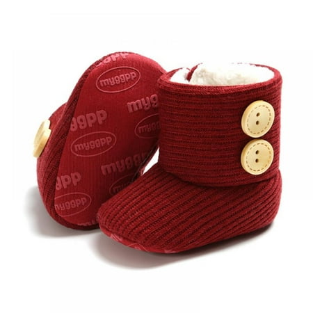 

AutmorBaby Autumn Winter Warm Cotton Knitting Non-Slip Boots