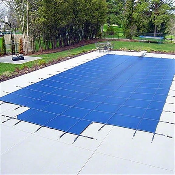 Yard Guard Deck-Lock Mesh Safety Cover - Blue - 16 x 32 ft.