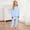 Light Blue, variant on Laipiong Girls 2 Piece Pajama Sets Cute Printed Long Sleeve Crewneck Tops and Elastic Waist Pants Outfits Comfortable Loose Sleepwear Outfits