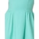 thumbnail image 5 of Vestido de mujer Inspire Chic con escote corazón, sin tirantes, con cremallera, mini y de vuelo, color verde menta, talla XS, 5 of 6