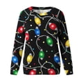 thumbnail image 5 of Ruimatai Women Ugly Christmas Sweater Pullover Holiday Soft Midweight Warm Crewneck Sweaters Women's Christmas Printed Long Sleeves Blouse Round Neck Casual Tops, 5 of 5