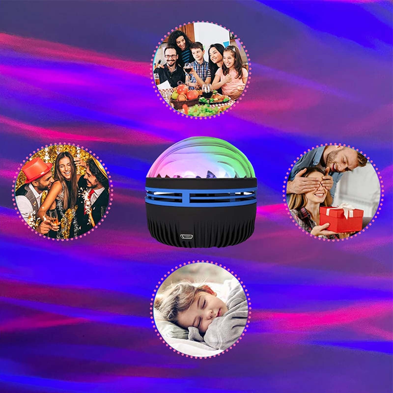 Momihoom Aurora Borealis Atmosphere Light Usb Voice Control Magic