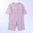 thumbnail image 2 of HAYIMI Child Boys Girls Comfortable Sleepwear Set Short Sleeve Crew Neck Tee and Stretch Shorts Solid Color Loungewear Pjs Relaxed Fit Nightwear, 2 of 5