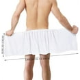 thumbnail image 2 of Triani 1Pcs Men's Bath Wrap Towel 55 Inch Soft Microfiber Swimming Beach Towel Body Wrap for Shower Spa Adjustable Robes(White), 2 of 7