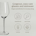 thumbnail image 2 of over&back 16oz Traditional Glassware - Set of 4 Classic Stem Drinking Glasses for Parties, Get-togethers, and More - Mouth-Blown - Wine Cups for Kitchen and Dining Room - Clear, 2 of 10