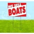 thumbnail image 1 of We Sell Boats (18" x 24") Yard Sign, Includes Metal Step Stake, 1 of 6