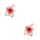 thumbnail image 4 of Jumpingount Mesh Fasinator Mujeres Tocado Prom Maquillaje Cosplay Party Headwear Rojo 2Conjunto, 4 of 6