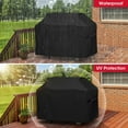 thumbnail image 4 of 65 Inch Grill Cover for Weber Genesis II 400 Series Grill, 4 Burner BBQ Grill Cover for Outdoor Grill, Heavy Duty Waterproof Fade Resistant Barbecue Cover, Compared to Weber 7131, 4 of 16