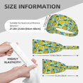 thumbnail image 2 of Lemon print Headbands for Women Men, Workout Elastic Sweat Band for Yoga Running Cycling Gym Exercise Non Slip Head Bands for Women's Hair, 2 of 5
