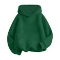 thumbnail image 3 of larppty Girls Oversized Hoodies Fleece Pullover Sweatshirts Kids Fashion Casual Outfits Fall Winter Clothes (2-3 Years,Green), 3 of 3