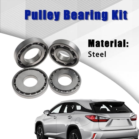 New Set of 4 Pulley Bearing Replacement for Toyota Lexus CVT Auto Transmission