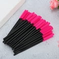 thumbnail image 4 of Juego de 50 pinceles desechables para pestañas, pinceles de maquillaje, aplicador de rímel, herramienta de belleza, color rosa y rojo., 4 of 11