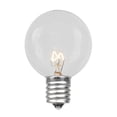 thumbnail image 2 of 100 Foot G50 Outdoor Patio String Lights with 125 Clear Globe Bulbs – Indoor Outdoor String Lights – Market Bistro Café Hanging String Lights – C9/E17 Base - Black Wire, 2 of 5
