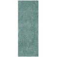 thumbnail image 2 of SAFAVIEH Lavena Solid Plush Shag Runner Rug, Seafoam, 2'3" x 8', 2 of 7