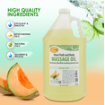 thumbnail image 5 of SPA REDI Massage Oil, Cucumber & Melon, 128 oz - Professional Full Body Therapy, 5 of 7