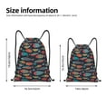 thumbnail image 2 of Sigee Colorful Fish for Drawstring Bag String Backpack for Sports, Gym, Swimming, Beach, Travel-Small, 2 of 6
