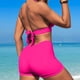 thumbnail image 4 of Traje de baño de 2 piezas para mujer, trajes de baño para mujer, traje de baño + bañador y bikini de moda con abertura, traje de baño de nailon para mujer, 4 of 7