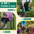 thumbnail image 6 of HOMEPARK Garden Kneeler and Seat, Heavy Duty Foldable Garden Tools  400lbs, Gardening Stools for Seniors Gardeners, Protects Knees and Back, 6 of 8