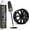 Gloss Black, variant on Silver Wheel Touch Up Paint, Chrome Rim Paint for Curb Rash, Wheel Scratch Repair Kit for Chrome, Alloy, Aluminum, Enamel, Universal Silver Automotive Touch Up Paint Pen (1 fl oz)