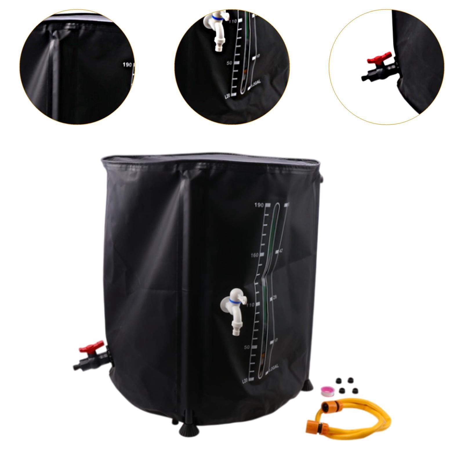 Fzaqwen Folding Rain Water Catching System Portable Rain Barrel 200 Liters Water Storage