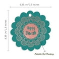 thumbnail image 6 of Inkdotpot Happy Diwali Bottle Tag Real Rose Gold Foil Favor Hang Tags Pack Of 100, 6 of 7