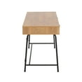 thumbnail image 2 of Indoor Home Office Furniture Casper Industrial Desk In Black Steel And Brown Wood, 2 of 7