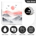 thumbnail image 6 of Dailycode Dishwasher Magnet Cover Magnetic Fridge Door Cover Home Kitchen Decor, Mountains Mist Sun Birds, 23"x 26", 6 of 6