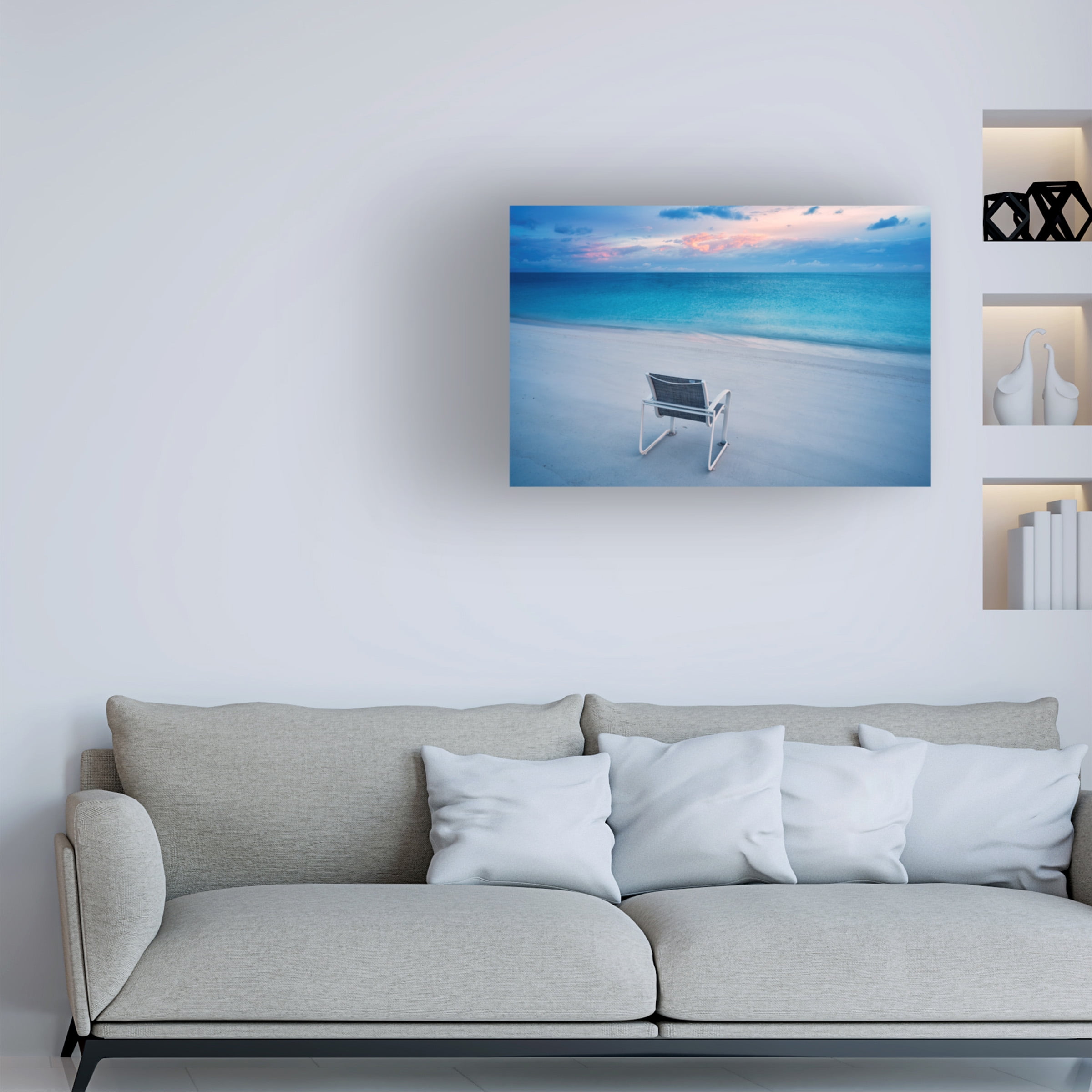 Dennis Frates 'Beach Chair' Canvas Art