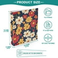 thumbnail image 3 of FORMRS 3 Ring Binder 1.5 inch with Pockets Clip Board 200 Sheets Capacity, Red Floral, 3 of 8