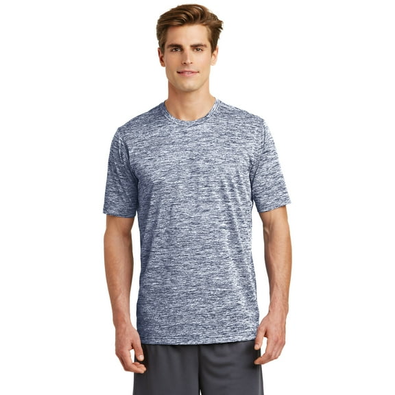 Sport Tek 1151132 Mens PosiCharge Electric Heather Tee, True Navy Electric - 3XL